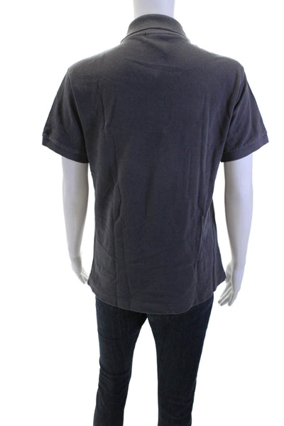 Lacoste Womens Dark Gray Collared Basic Polo Short Sleeve 100% Cotton Size XS