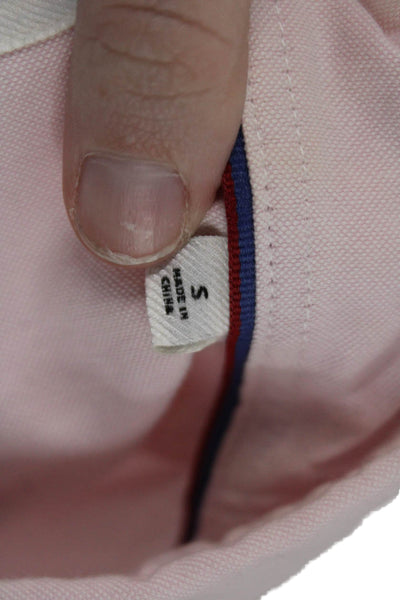 Uniqlo Mens Button-Down Cotton Collared Long Sleeve Pink Shirt Size 1