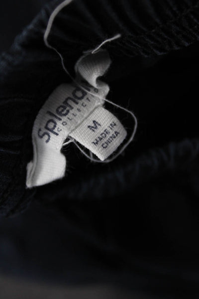 Splendid Women Black Bohemian Solid Sweatpants Size M