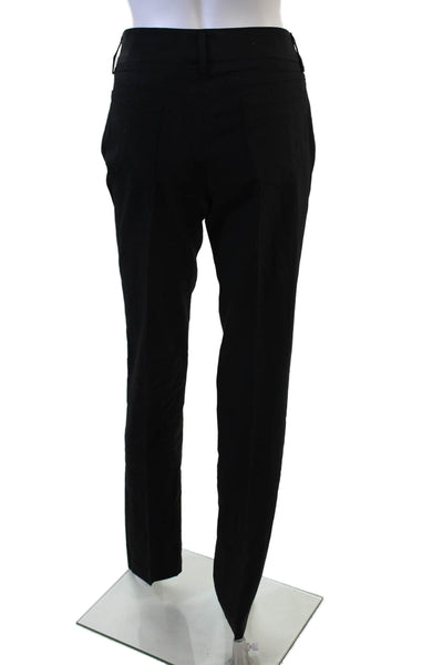 Shin Choi Women Dress Pants Black Wool Hook & Eye Size 8