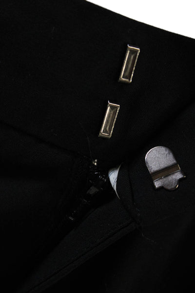Shin Choi Women Dress Pants Black Wool Hook & Eye Size 8