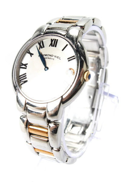 Raymond Weil Womens Two Tone Stainless Steel Jasmine Quartz Date Watch 35mm