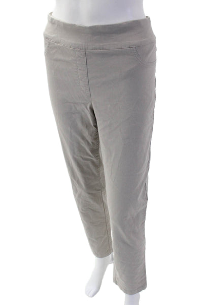 Elliott Lauren Women Ankle Cropped Gray Pants Size 10