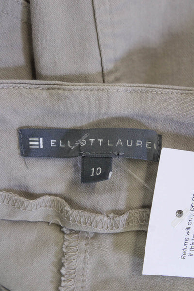 Elliott Lauren Women Ankle Cropped Gray Pants Size 10