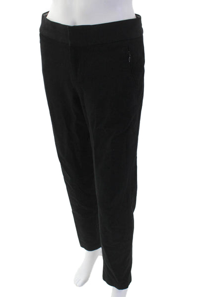 Banana Republic Womens Ankle Dress Pants Black Hook & Eye Size 10