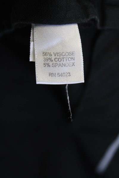 Banana Republic Womens Ankle Dress Pants Black Hook & Eye Size 10