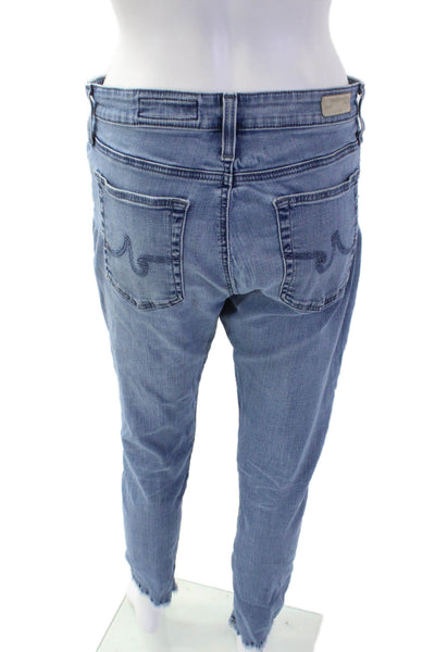 Adriano Goldschmied Women Boyfriend Cropped Blue Jeans Size 31
