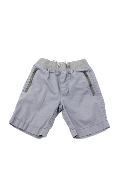 Crewcuts Childrens Boys Drawstring Waist High Rise Shorts Blue Size 4