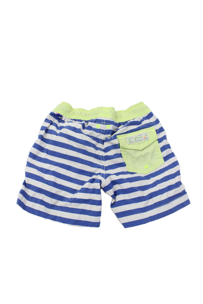 Crewcuts Childrens Boys Striped Swim Shorts Blue White Size 5