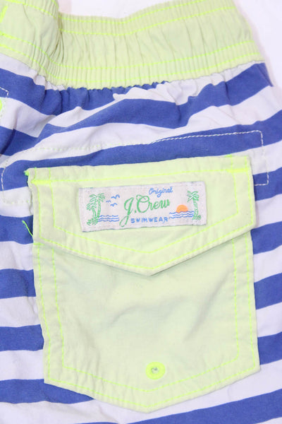 Crewcuts Childrens Boys Striped Swim Shorts Blue White Size 5