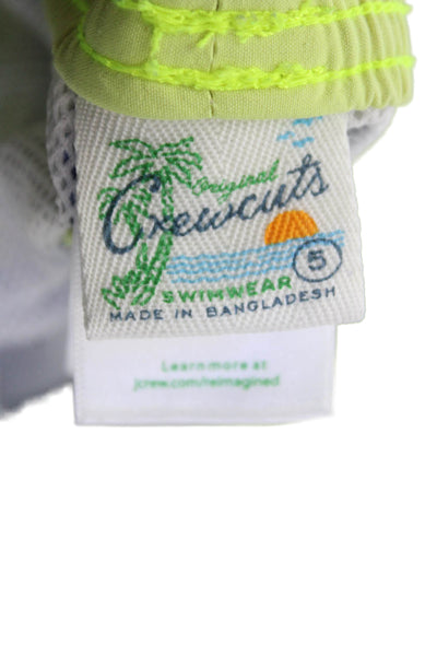 Crewcuts Childrens Boys Striped Swim Shorts Blue White Size 5