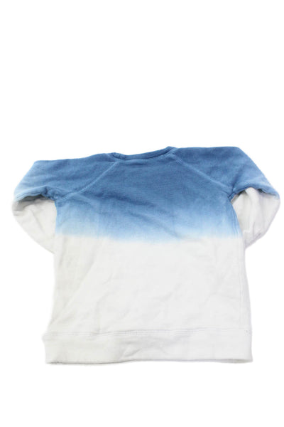 Chaser Childrens Boys Tie Dye Print Sweater Blue White Cotton Size 5