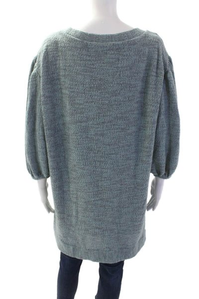 Saturday Sunday Anthropologie, Women, Pullover Green 3/4 Sleeve Boho Size S