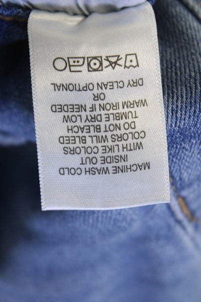 Vervet Women Cropped Straight Jeans Blue Size 24