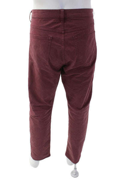 Flint and Tinder Mens Chino Pants Red Button Closure Size 34