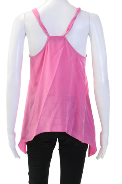 Jay Godfrey Women Pink Silk V-Neck Camisole Size 2