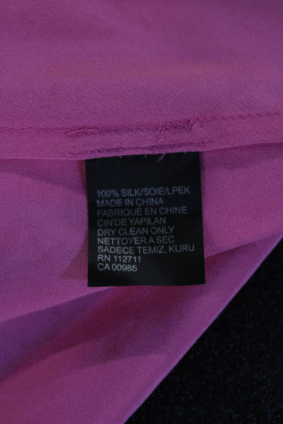 Jay Godfrey Women Pink Silk V-Neck Camisole Size 2