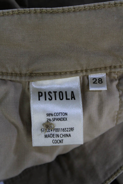 Pistola Unisex Cargo Khakis Beige 98% Cotton 2% Spandex Size 28