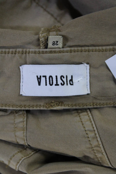 Pistola Unisex Cargo Khakis Beige 98% Cotton 2% Spandex Size 28