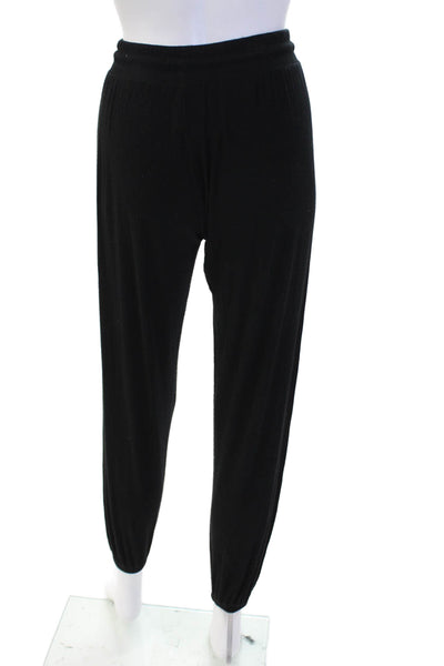 LNA Women Jogger Sweatpants Black Drawstring Rayon Spandex Size XS