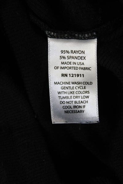 LNA Women Jogger Sweatpants Black Drawstring Rayon Spandex Size XS