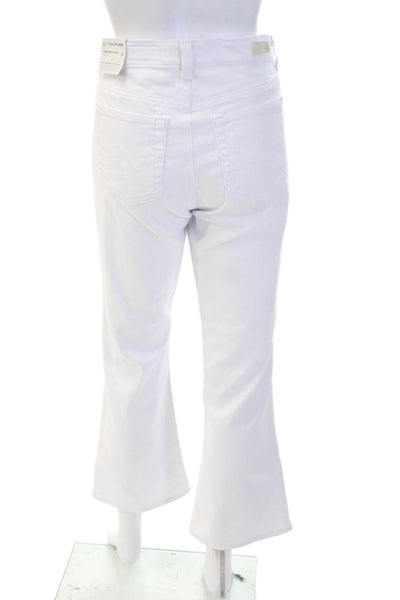 AG Adriano Goldschmied Womens White Bootcut Flared Jeans High Rise Size 29