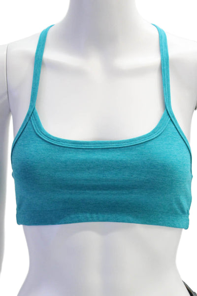 Beyond Yoga Women's Scoop Neck Athletic Workout Sport Bra Green Size S