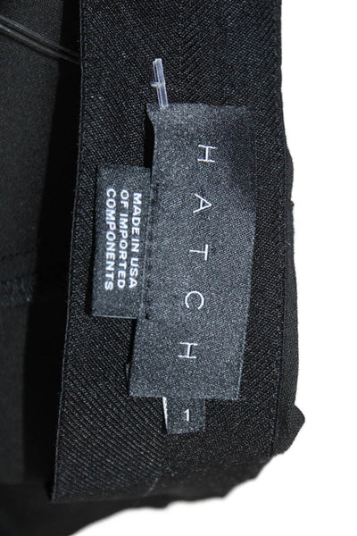 Hatch Women Ankle Dress Pants Maternity Black Zip Size 1