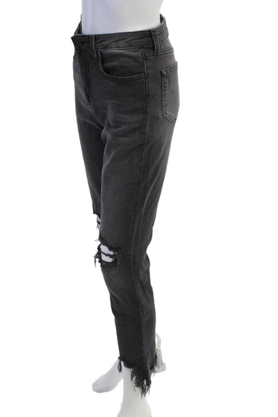 L'Agence Women Skinny Cropped Black Jeans Size 26