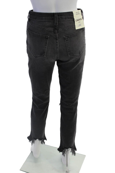 L'Agence Women Skinny Cropped Black Jeans Size 26