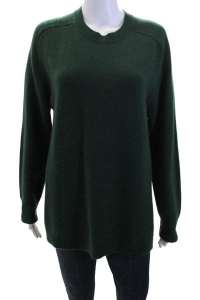 Theory Unisex Green Pullover Sweater Crewneck Long Sleeve Acrylic Size PP