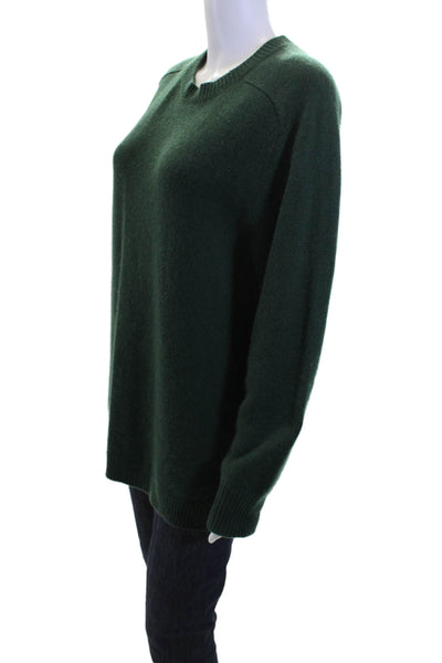 Theory Unisex Green Pullover Sweater Crewneck Long Sleeve Acrylic Size PP
