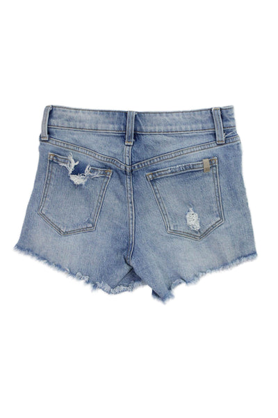 Joe's Collection Unisex Light Blue Cotton Blend Beach Shorts Size 23