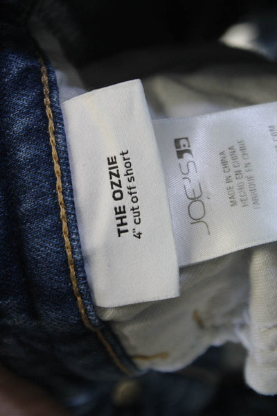 Joe's Collection Unisex Light Blue Cotton Blend Beach Shorts Size 23