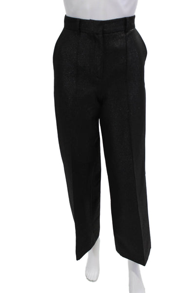 Les Coyotes De Paris Unisex Cropped Dress Pants Black Size 14