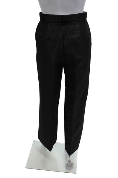 Les Coyotes De Paris Unisex Cropped Dress Pants Black Size 14