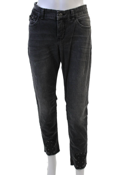 Mac Womens Ankle Cropped Dark Gray Mid-Rise Jeans Size 29