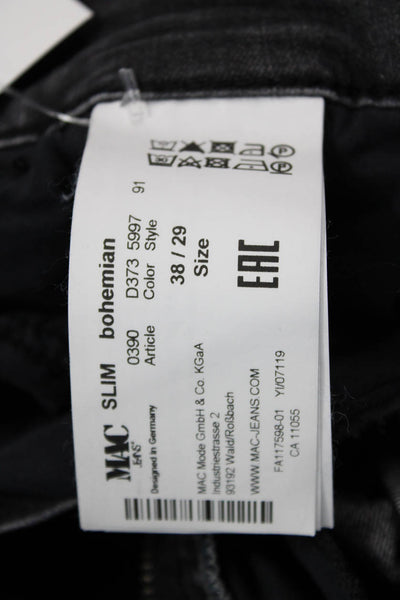 Mac Womens Ankle Cropped Dark Gray Mid-Rise Jeans Size 29