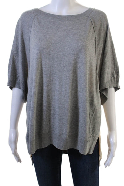 Moth Unisex Pullover Crew Neck Gray Size M