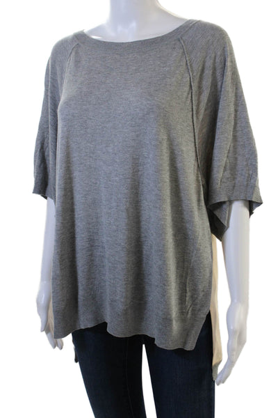 Moth Unisex Pullover Crew Neck Gray Size M