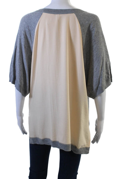 Moth Unisex Pullover Crew Neck Gray Size M