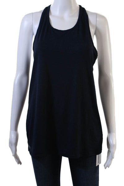 Athleta Women Basic Dark Blue Sleeveless Tank Size S
