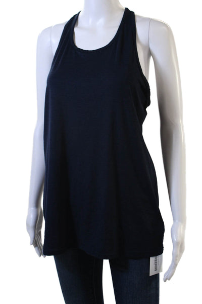 Athleta Women Basic Dark Blue Sleeveless Tank Size S