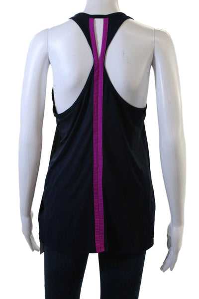 Athleta Women Basic Dark Blue Sleeveless Tank Size S