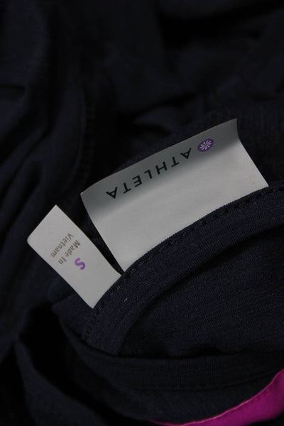 Athleta Women Basic Dark Blue Sleeveless Tank Size S