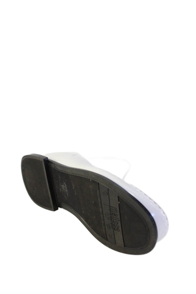 Melissa Womens Round Toe Slide On Loafers Mules White Size 5
