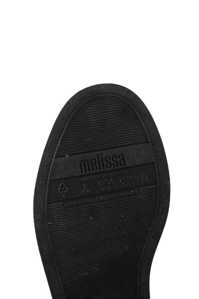Melissa Womens Round Toe Slide On Loafers Mules White Size 5