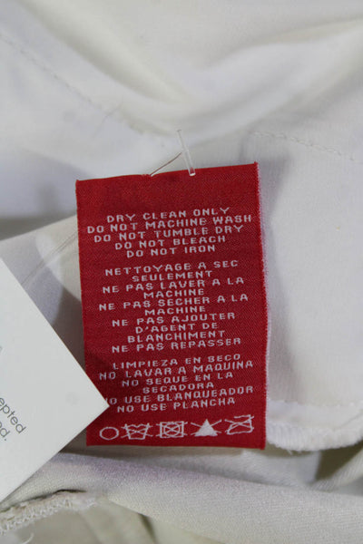 Philanthropy Women White Jogger Sweatpants Drawstring Polyester Blend Size M