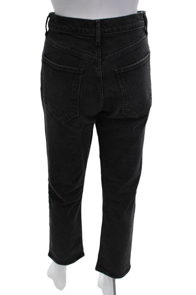 Agolde Women Ankle Cropped Black Jeans Size 28