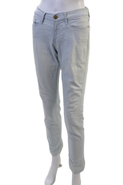 Frame Women Ankle Straight Gray Jeans Mid Rise Button Fly Size 28